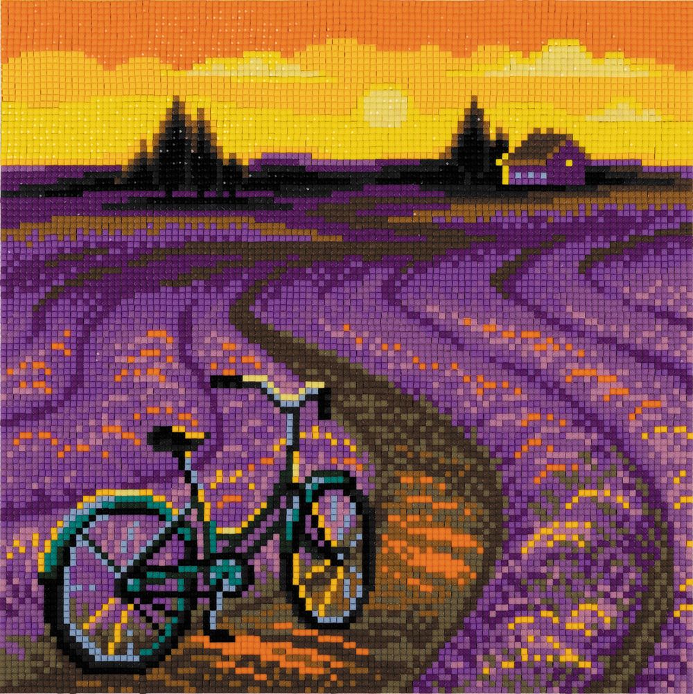 Алмазная (кристальная) мозаика Фрея, Лавандовое настроение, 25х25 см