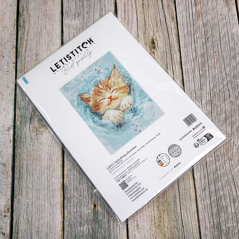 Набор для вышивания нитками LetiStitch L9931, Время веселых игр 18х24см