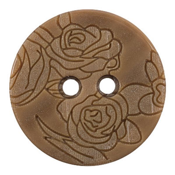 Пуговицы 2 прокола блузочные 18 мм, 24 шт, D367 хаки, Gamma GEC 0038