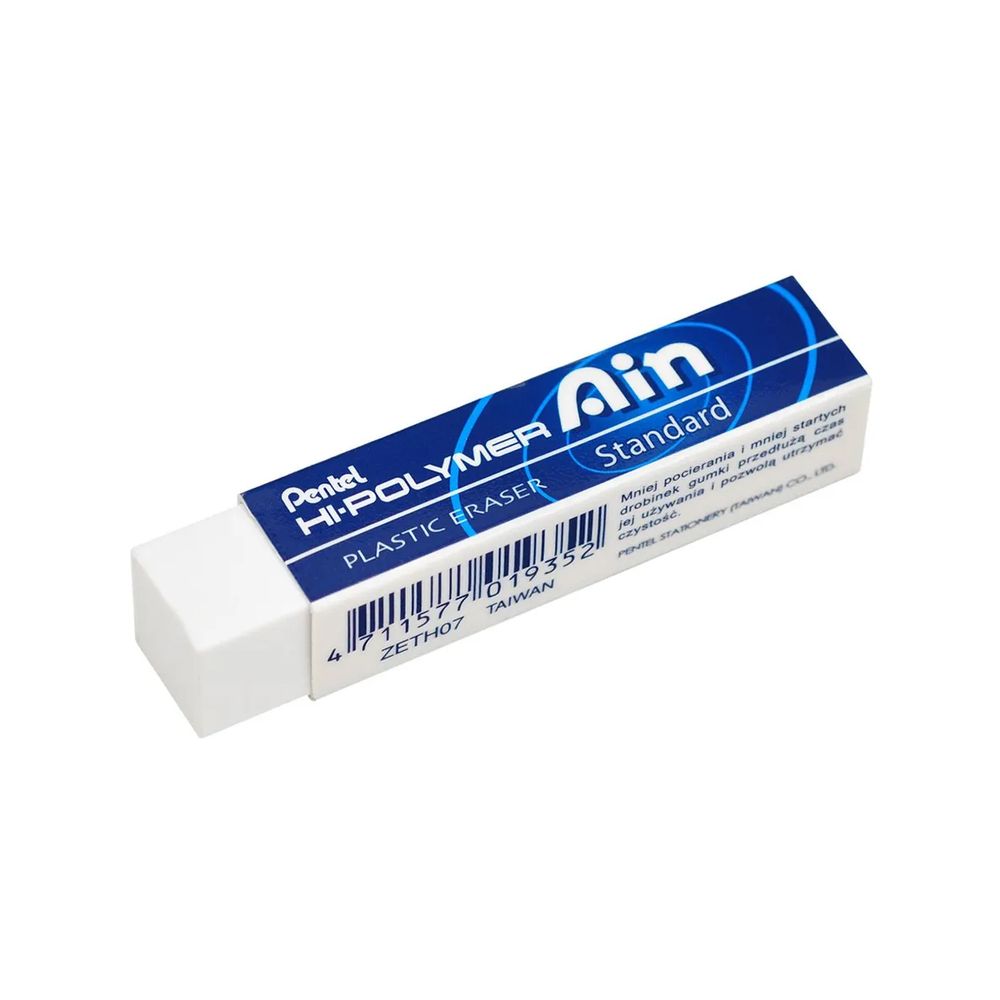 Ластик большой Hi-Polymer Ain Standart 36 шт, ZETH07, Pentel