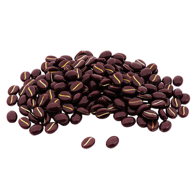 Бусины пластик 10х5 мм, 50 г, кофейное зерно, 9 коричневое+золото, Astra&Craft, 7541