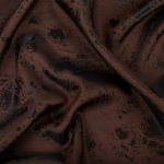 Ткань подкладочная (таффета) с рисунком 96 г/м², 100х145 см, 064 т.коричнево-коричневый, Gamma JTR