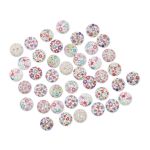 Украшения декоративные пуговицы деревянные Яркий микс, 15-18 мм, 100 шт