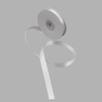 Лента атласная 2-сторонняя 12.0 мм / 22.86±1 метров, C1188 серебристый, 6102-0002, Globus