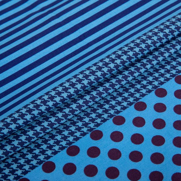 Ткань для пэчворка Peppy Modern Quilt Panel, отрез 60х110 см, 140±3 г/м², 30991-70, Lecien