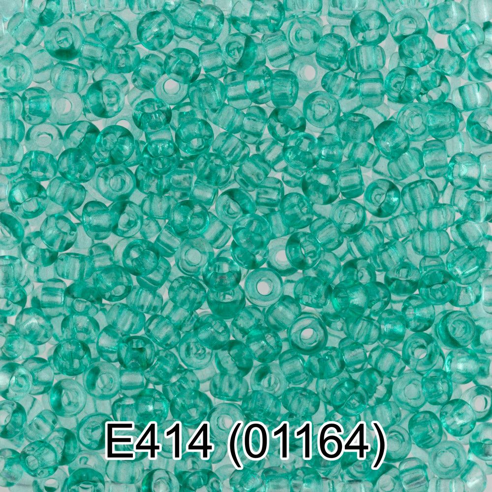 Бисер Gamma 10/0 (2.3 мм), 150 г (10х5 г), E414 бирюзовый, 01164, круглый 5