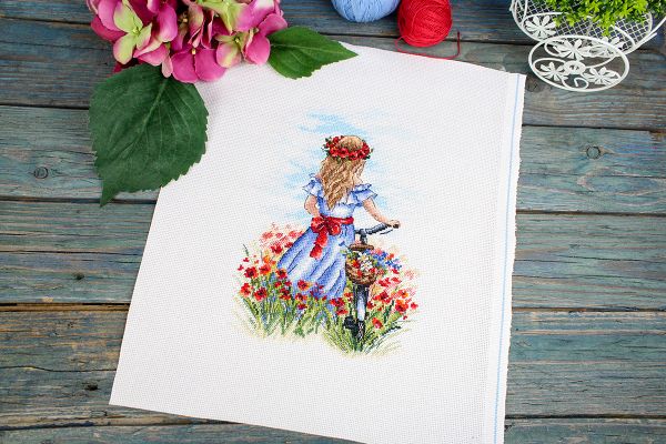 Набор для вышивания нитками МП Студия НВ-848, Маковые мечты, 23х16 см