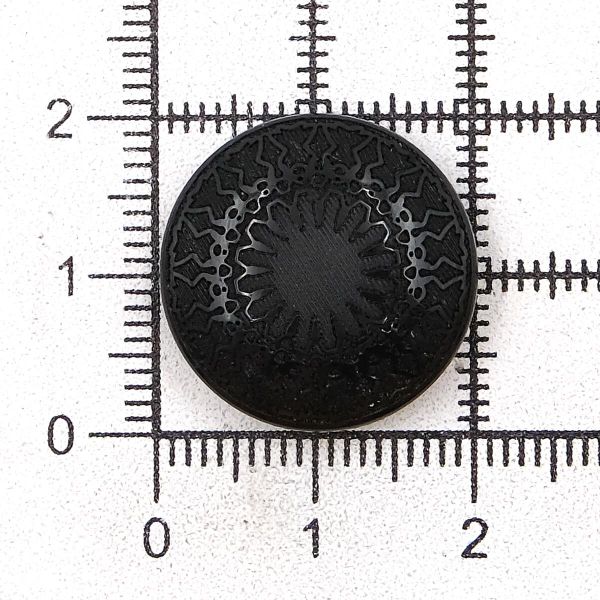 Пуговицы на ножке 32L (20мм) (Black (черный)), 24 шт, 615007-1