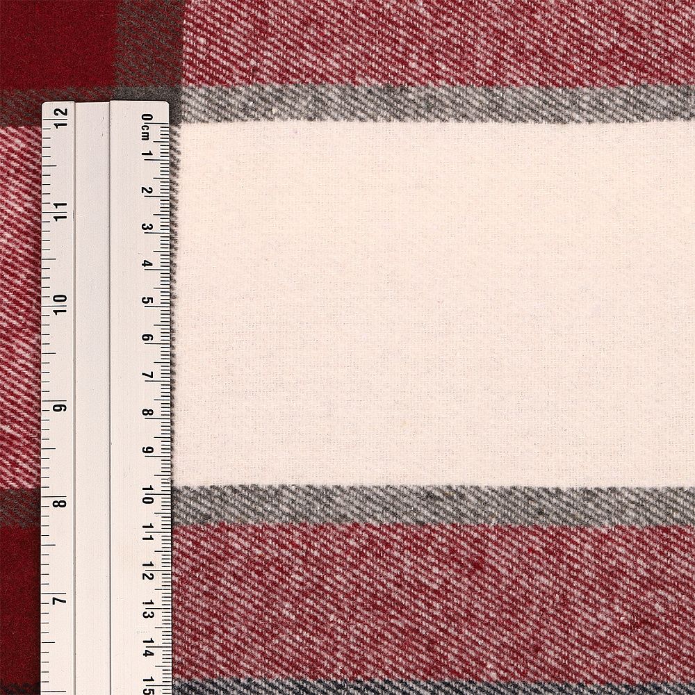 Фланель рубашечная 260 г/м², 150 см / 1 метр, TBY.Fl.P41.1, цв.41 красный