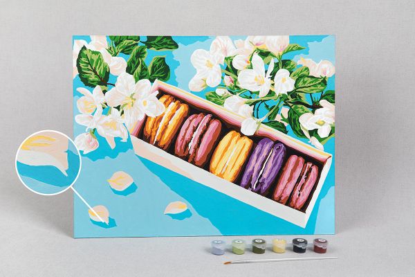 Картина по номерам Фрея PKZ/PM-054, Яркий десерт, (на картоне) 40х30 см