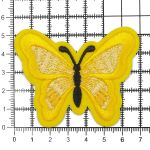 Термоаппликация Бабочка, 5.4х7см, Hobby&Pro (желтый)