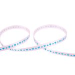 Лента атласная с рисунком _6.0 мм / 22.8 метров, S1/066 сердечки/розовый, Gamma ALP-061