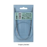 Спицы круговые металл ⌀3,0 мм, 40 см, с металлической леской, Gamma MKS