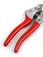 Секатор изогнутое лезвие 60/225 V8 ручки красный металл, Maxwell Garden