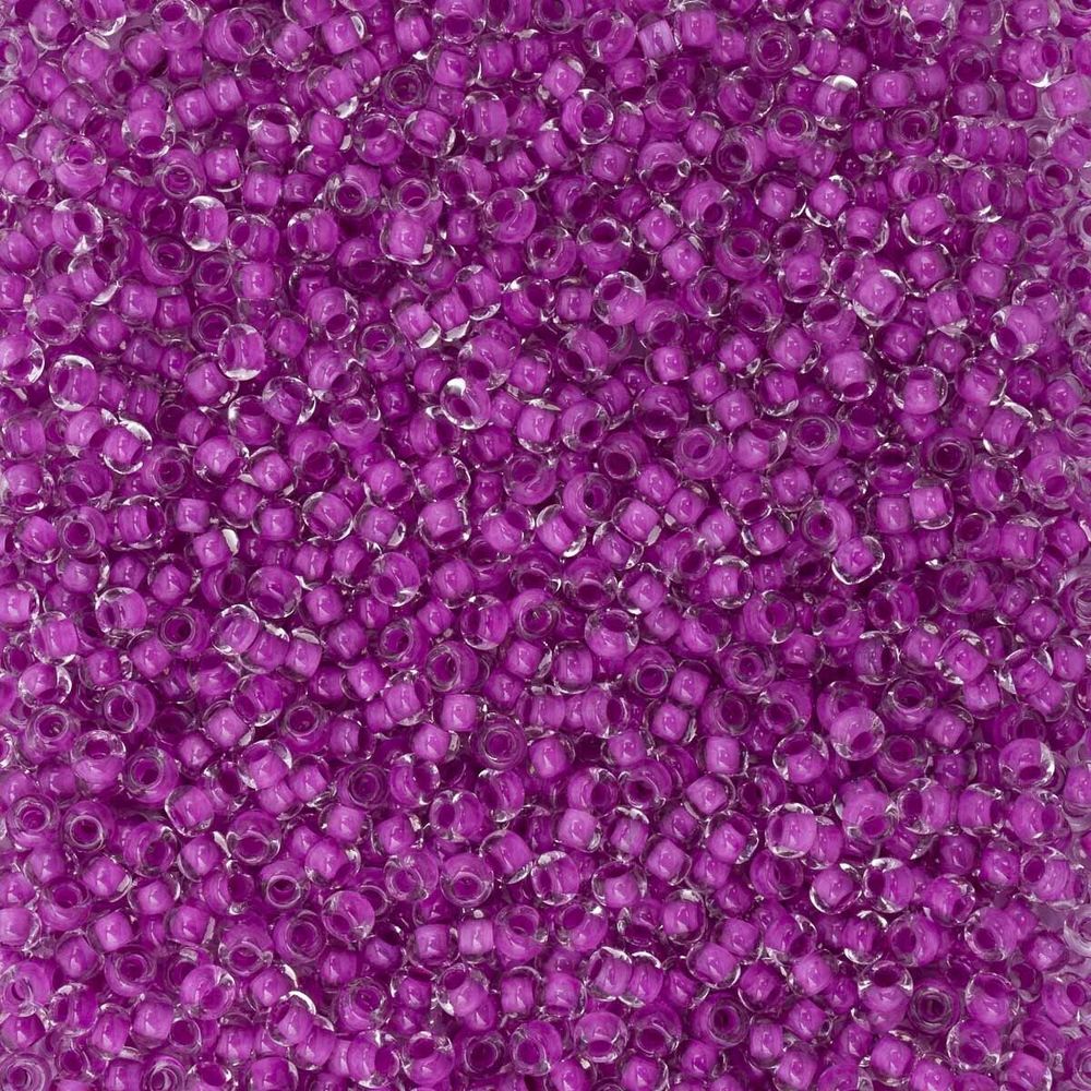 Бисер Preciosa прозрачный с цветн. серед. и с покрытием, 10/0 (38328), круг. отв., 500 г