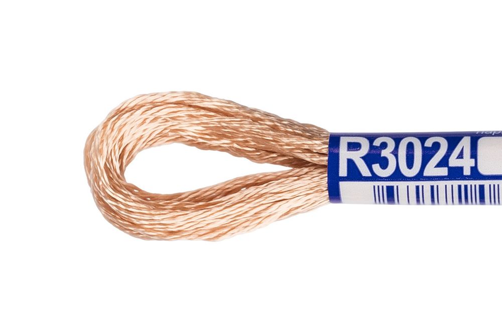 Мулине Gamma вискоза 100%, цв.R3024 чайная роза, 12 мотков по 8 метров