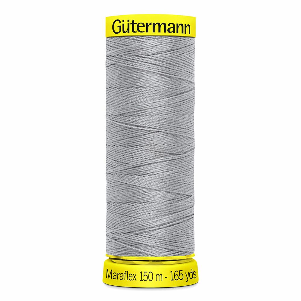 Нитки для трикотажа Gutermann Maraflex, 150м, 038 св.серый, 5 катушек