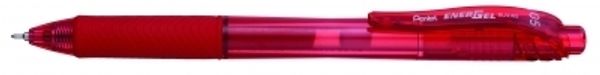Ручка гелевая автоматич. Energel-X 0.5 мм, 12 шт, BLN105-BX красный стержень, Pentel