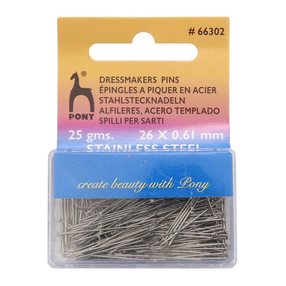 Булавки портновские 0,61мм/26мм, сталь, 25гр, Pony