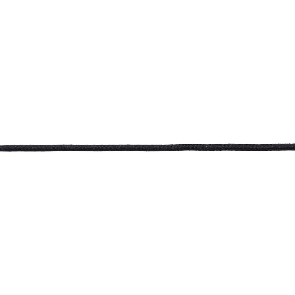 Резинка шляпная (шнур эластичный) 1.5 мм / 100 метров, 0370-0301, черный