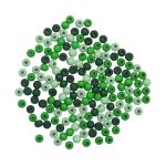 Бусины дерево зеленый микс, 4 мм, 155 шт, Glorex /TOS/
