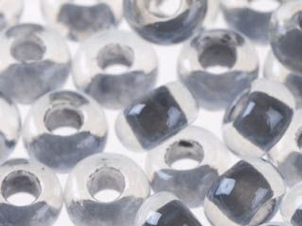 Бисер Preciosa прозрачный, цветной центр и покрытие 10/0 (2.3 мм), 1х50г, цв. 38642