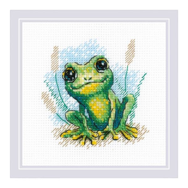 Набор для вышивания нитками Риолис 2286, Лягушонок 15х15 см