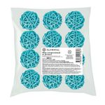 Шары декоративные из ротанга 5 см, 12 шт, №05 бирюзовый, Blumentag BRF-5