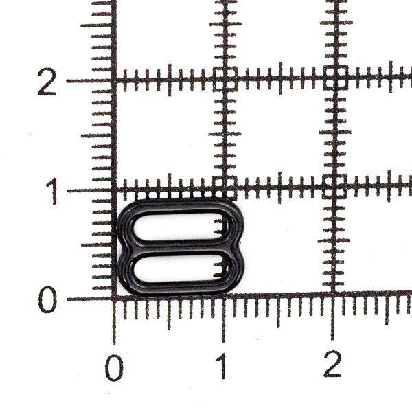 Рамки-регуляторы для бюстгальтера металл 9.0 мм, черный, 100 шт