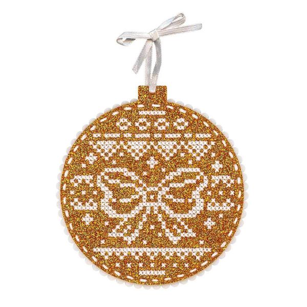 Набор для вышивания нитками МП Студия, Золотой подарок, 10х11 см