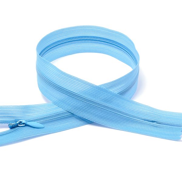 Молния потайная (скрытая) Т3 (3 мм) 1 зам., н/раз., 20 см, цв.F188 голубой уп.50 шт
