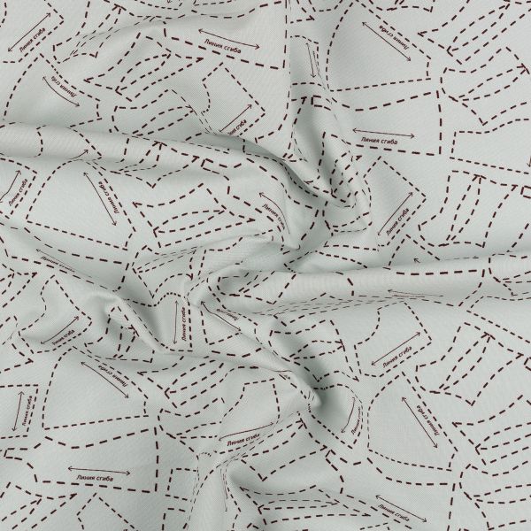 Ткань для пэчворка Peppy Век моды, отрез 50х55 см, 146 г/м², ВМ-04 серый, Peppy