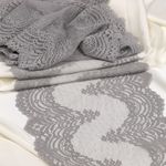 Кружево бельевое эластичное 230 мм / 3 м, 8036 цв.F310 серый, Kruzhevo