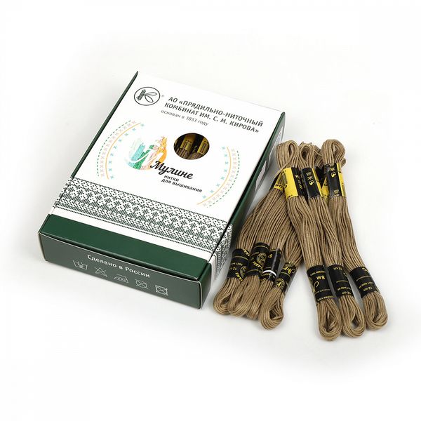 Мулине ПНК им.Кирова цв.6606 оливковый 24х8м С-Пб