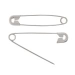 Булавки английские l=44 мм, никель, 100 шт, С-17