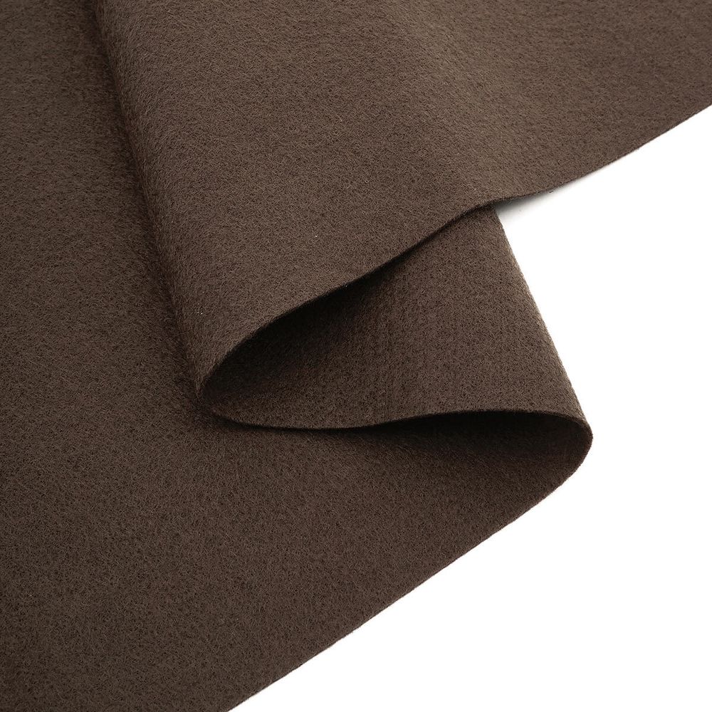 Фетр листовой мягкий 1.0 мм, 30х45 см, 10 листов, Hemline Hobby, 10 темно-коричневый, 11.041