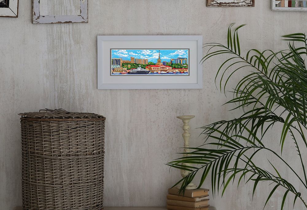 Набор для вышивания нитками Panna, Летний Сочи, 36,5х14 см