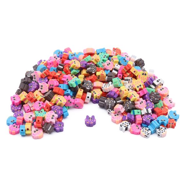 Бусины полимерная глина набор Совушки, 300 шт/упак, Astra&Craft, ZZ1361