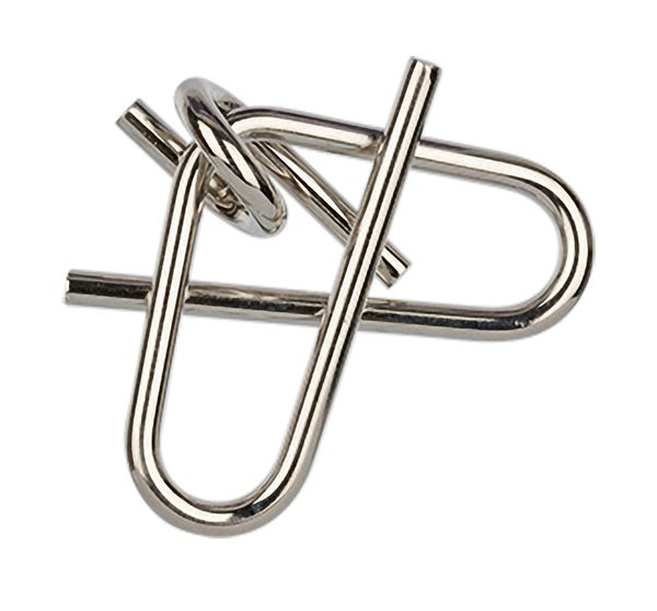 Головоломка металлическая, 1 шт, Сердце 2 элемента, Delfbrick DLM-21