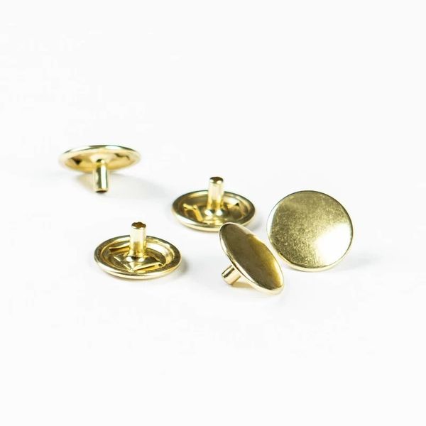 Часть кнопки Альфа (S-образная) ⌀15 мм (A-часть), нерж.сплав, золото, 100 шт, BIG