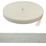 Тесьма (лента) киперная (100 х/б) 20 мм / 50 метров, суровый