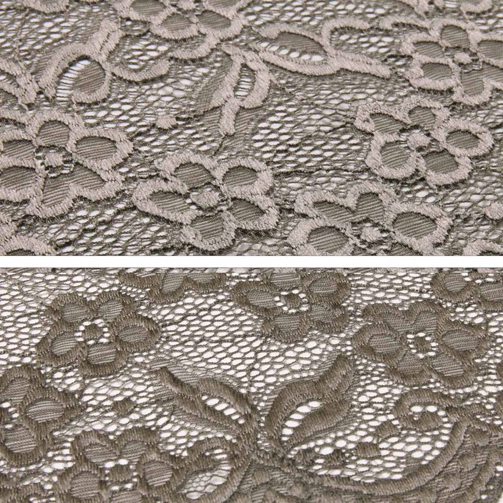 Кружево бельевое эластичное 400 мм / 13.72 м, цв. C072 шиншилла