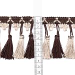 Бахрома отделочная 115.0 мм / 10 метров, с кистями, (195-200), 878