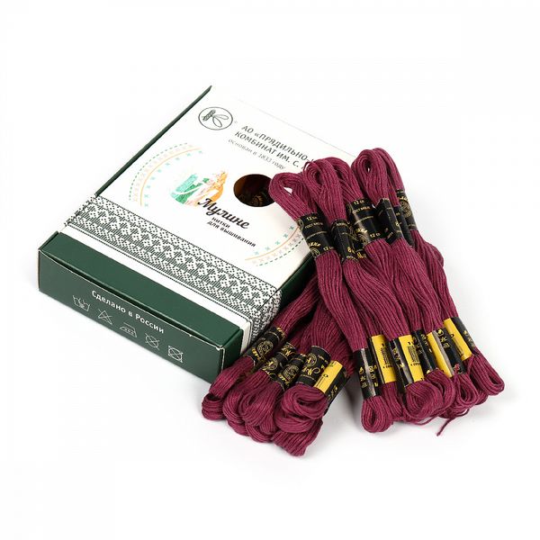 Мулине ПНК им.Кирова цв.1910, 24 мотка по 8 метров