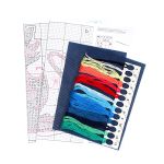 Набор для вышивания нитками МП Студия (Жар-птица), Сумеречный дракон, 12х14 см