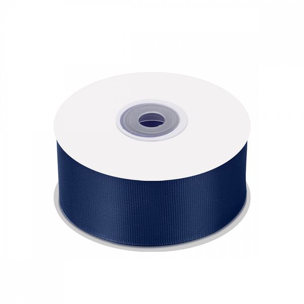 Лента репсовая (в рубчик) 38.0 мм / 22.8±1 метра, 374 т.синий, Magic4Hobby