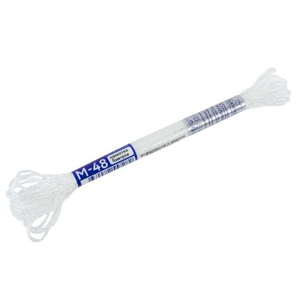 Мулине Gamma металлик NM 12 мотков по 6 метров, M-48 белый/серебристый, Gamma MOULINE