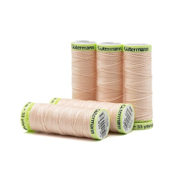 Нитки отделочные Gutermann Top Stitch, 30м, 658 розовая карамель, 5 катушек