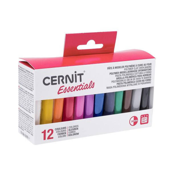 Набор полимерной глины Essentials (основные цвета Number One), 12шт*25гр, Cernit, CEASS001C