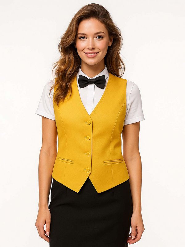 Габардин 150 г/м², 150 см / 50 метров, Gab-150001 цв.S001 желтый